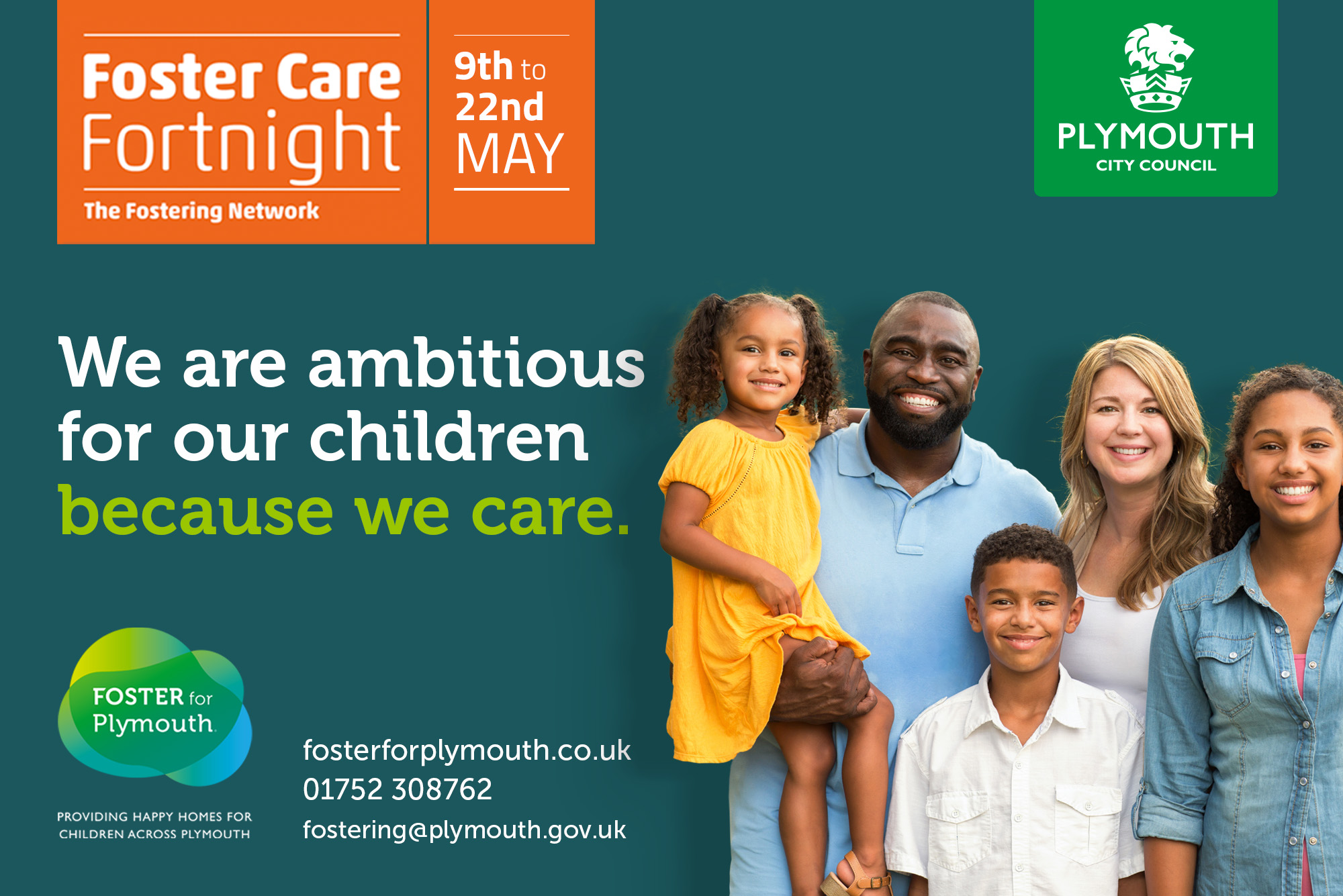 Foster for Plymouth Foster Care Fortnight 2022 Header Image